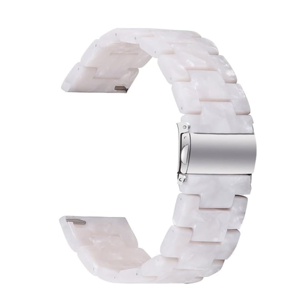 Samsung Galaxy Watch 4 Classic (44 mm) / (40 mm) kul klokkerem i resin - Perle Hvit