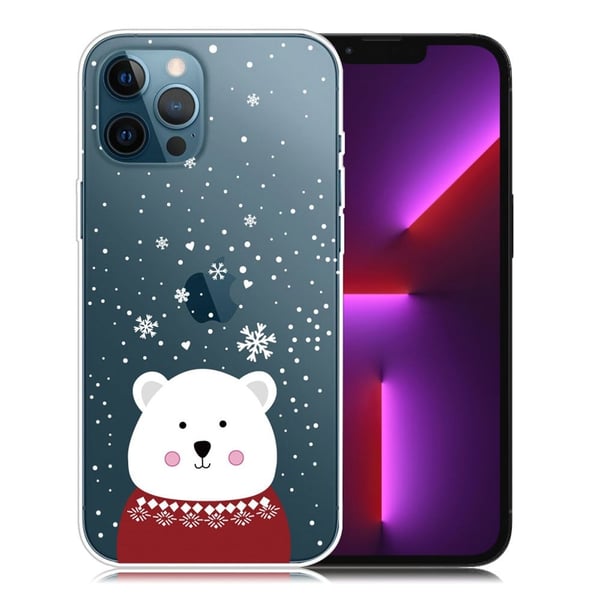 Joulu iPhone 13 Pro tapauksessa - Jääkarhu Joulu iPhone 13 Pro tapauksessa - Jääkarhu
