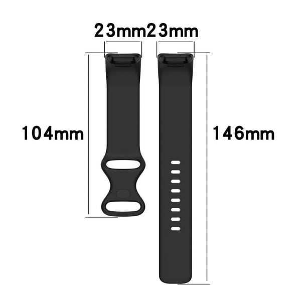 Fitbit Charge 5 enkel TPU-klokkerem - Lyselilla / Størrelse: L
