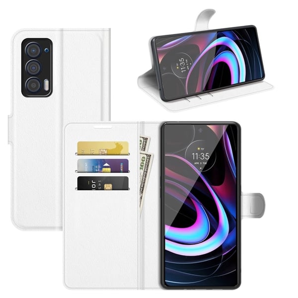 Classic Motorola Edge (2021) Flippetui - Hvit
