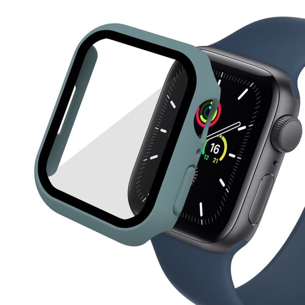 ENKAY Apple Watch (45 mm) 2-i-1-deksel + 9H herdet glass - Grønn