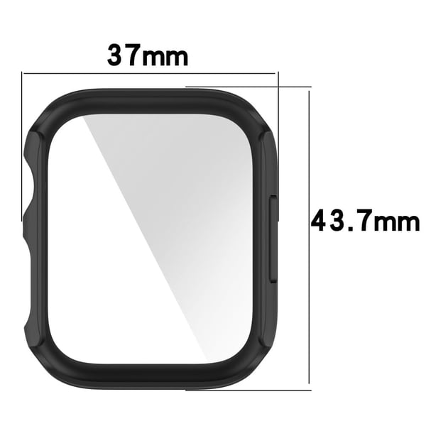 Apple Watch (41 mm) 2-i-1-deksel med skjermbeskytter i herdet glass - Vinrød