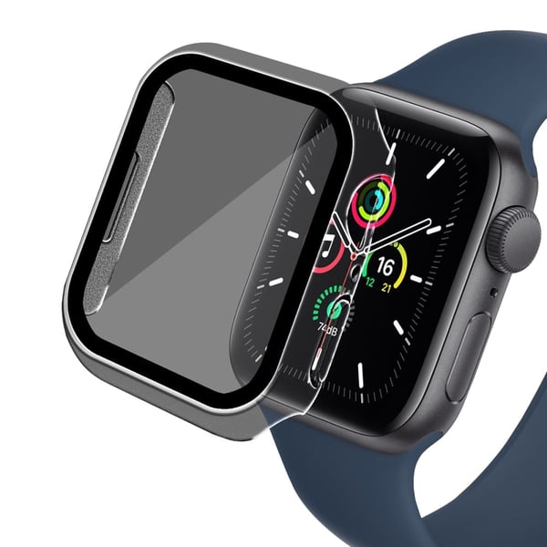 ENKAY Apple Watch (41 mm) 2-i-1-deksel + 9H herdet glass - Gjennomsiktig