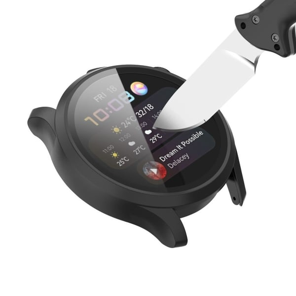 Huawei Watch 3 TPU-deksel + herdet glass - Gjennomsiktig