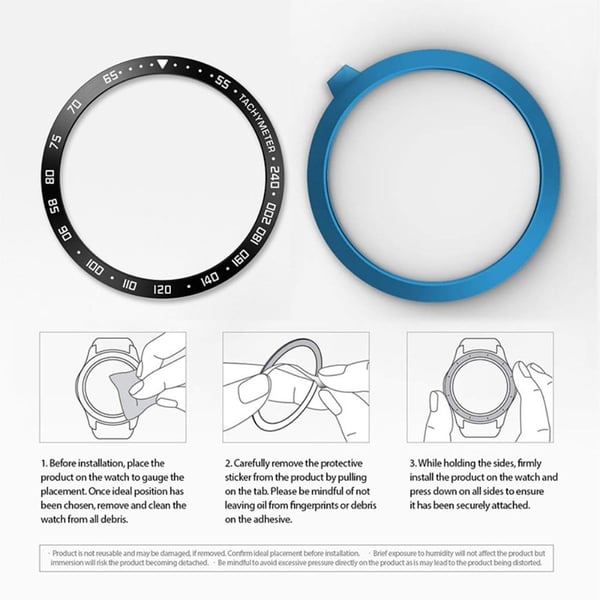 Samsung Galaxy Watch 4 (44 mm) med kul ramme i rustfritt stål - Svart / Hvit