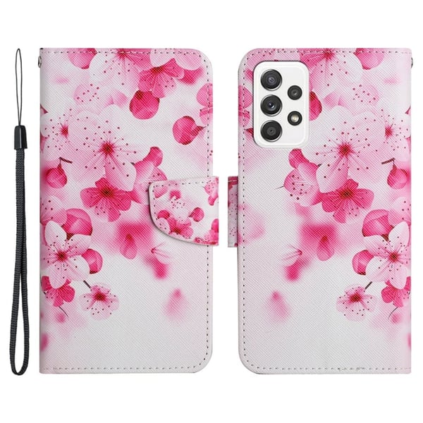 Wonderland Samsung Galaxy A53 5G Flippetui - Rød Blomst