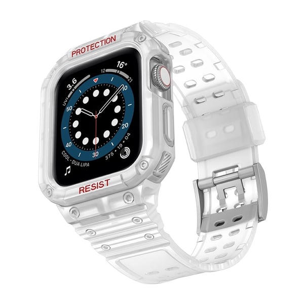Apple Watch (45 mm) TPU-klokkerem - Matt Gjennomsiktig / Gjennomsiktig