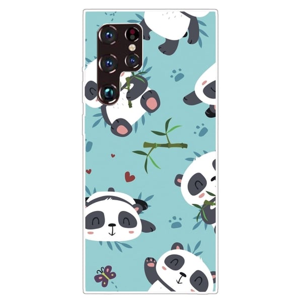Deco Samsung Galaxy S22 Ultra skal - Panda Och Bambu Deco Samsung Galaxy S22 Ultra skal - Panda Och Bambu
