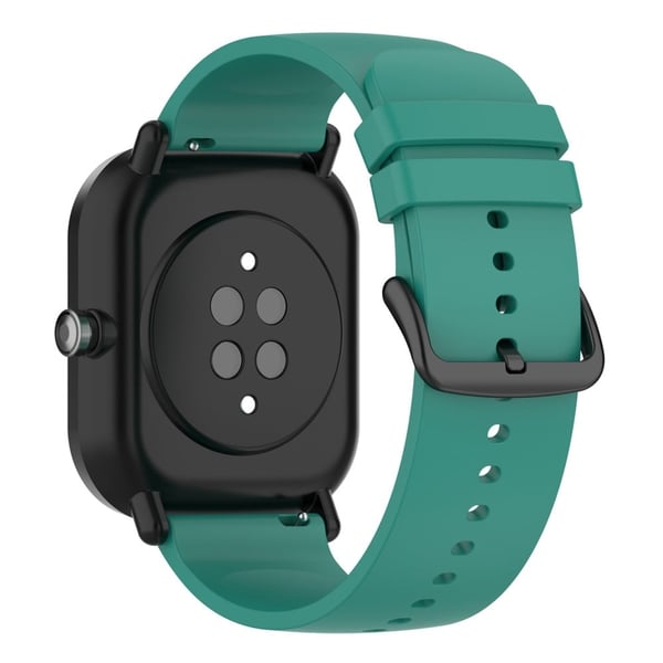 20 mm Amazfit GTS 3 klokkerem i silikon - Mørkegrønn