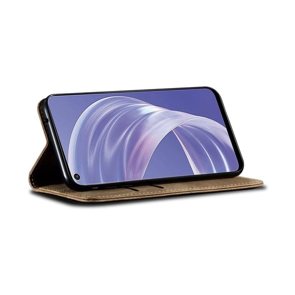 Jeans Samsung Galaxy A73 Flippetui - Khaki