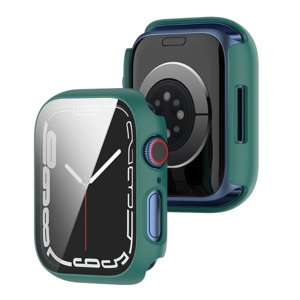 Apple Watch (41 mm) 2-i-1-deksel med skjermbeskytter i herdet glass - Grønn