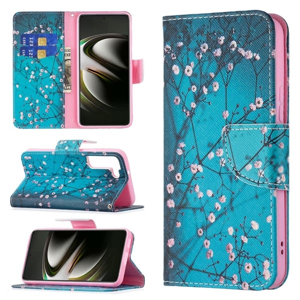 Wonderland Samsung Galaxy S22 Flippetui - Plum Blossom