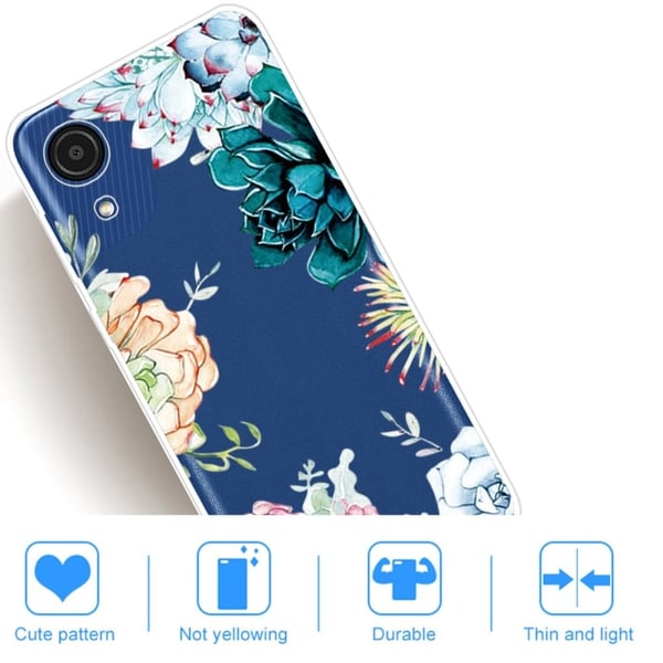 Marble Samsung Galaxy A03 Core Etui - Succulent