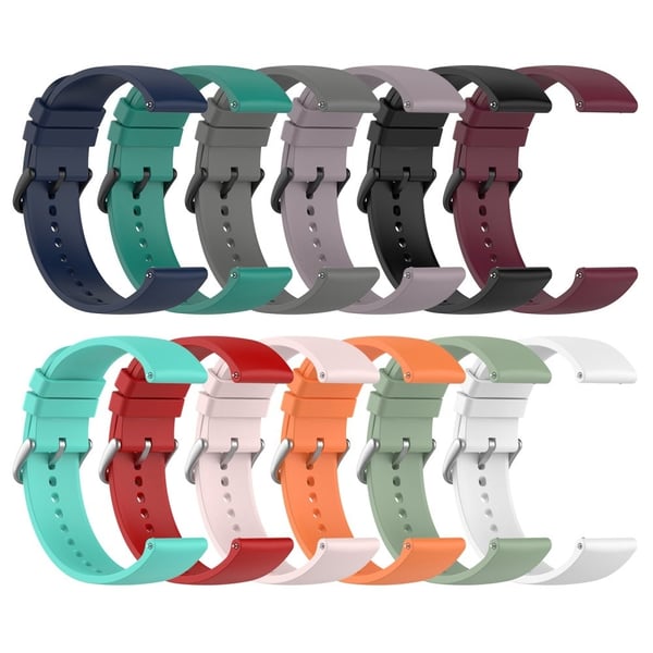 20 mm Amazfit GTS 3 klokkerem i silikon - Innsjøblå