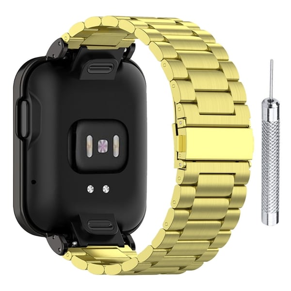 304 klokkerem i rustfritt stål for Xiaomi Mi Watch Lite / Redmi Watch - Gull