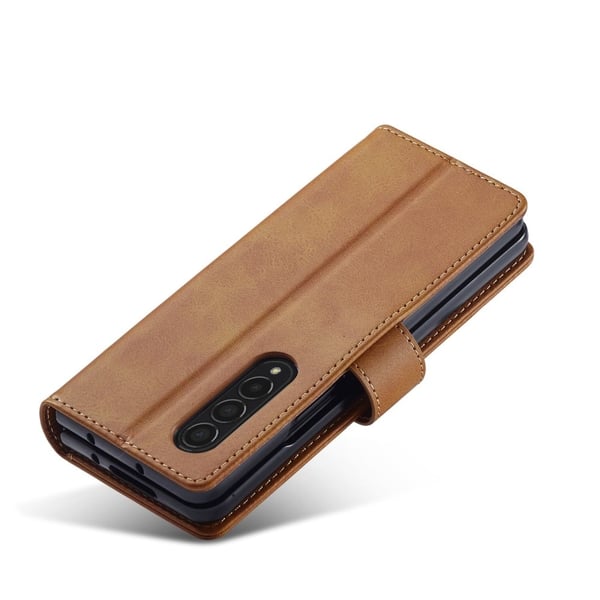 LC.Imeeke Samsung Galaxy Z Fold3 5G Flippetui - Lysebrun