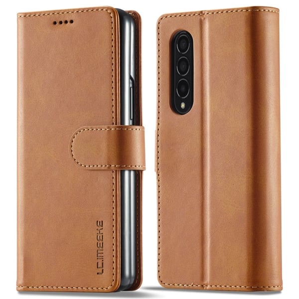 LC.Imeeke Samsung Galaxy Z Fold3 5G Flippetui - Lysebrun