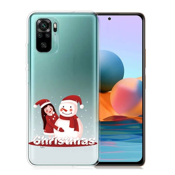 Jul Xiaomi Redmi Note 10S / Redmi Note 10-etui - Bygge En Snømann