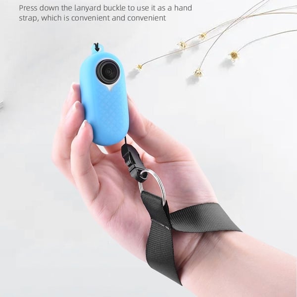 Insta360 Go2 silikone cover med snor - Sort