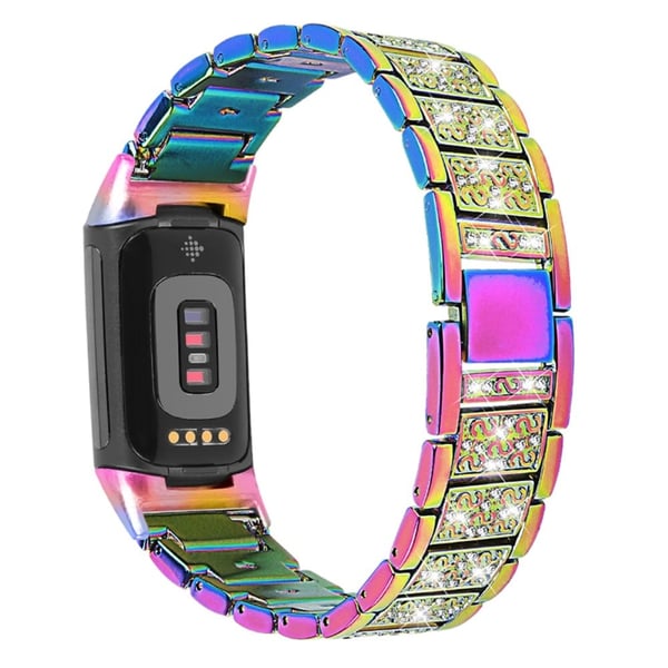 Fitbit Charge 5 bling strassikivikellon hihna - Monivärinen
