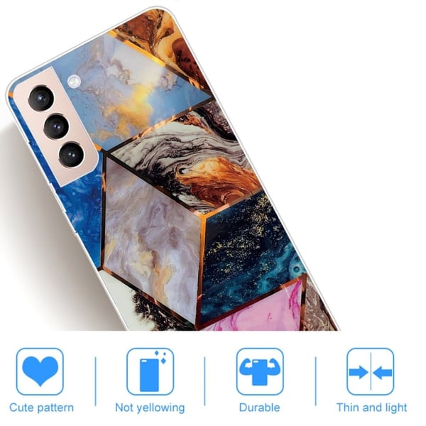Marmormotiv Samsung Galaxy S22 Plus skal - Levande Marmor Diamant