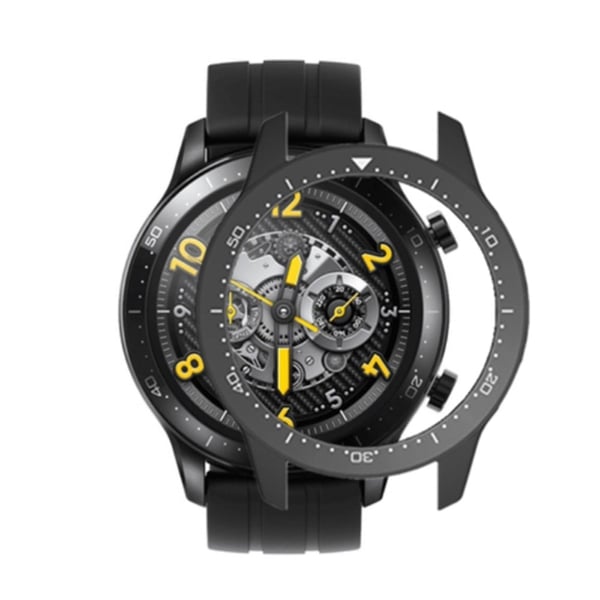 Realme Watch S Pro tofarget klokkeramme med skala - Svart / Hvit
