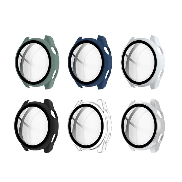 Huawei Watch 3 Pro enkelt deksel + herdet glass - Gjennomsiktig