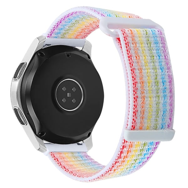 22 mm Samsung Galaxy Watch 3 (45 mm) / Watch (46 mm) / Gear S3 nylonklokkerem - Flerfarget