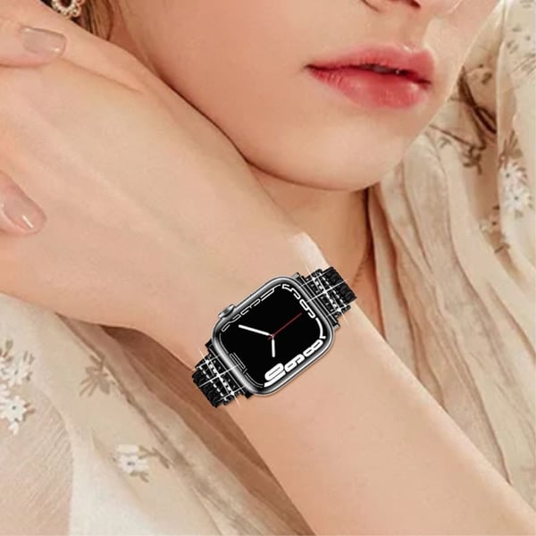 Apple Watch (41 mm) elegant klokkerem i rustfritt stål - Svart