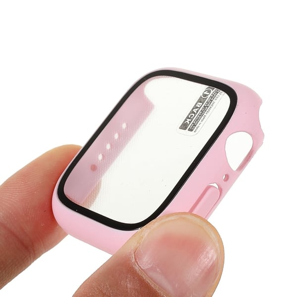 Apple Watch (45 mm) matt deksel med herdet glass - Rosa