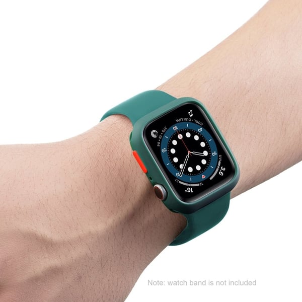 ENKAY Apple Watch (45 mm) TPU-deksel + skjermbeskytter - Hvit