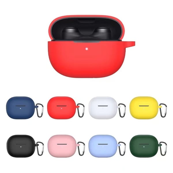 Xiaomi Redmi Buds 3 Youth Edition silikonetui med karabinkrok - Himmelblå