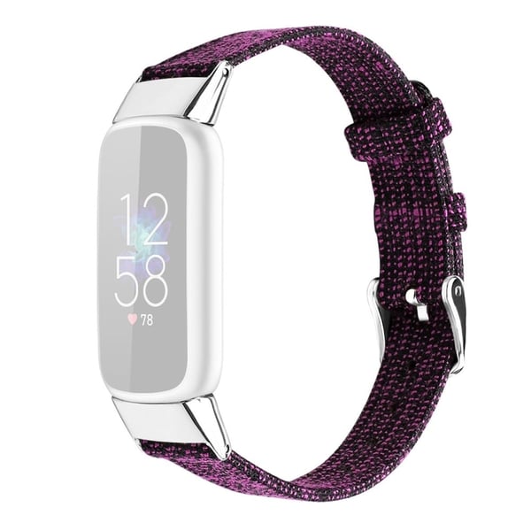 Fitbit Luxe -kellon hihna kankaalle - Tumma Violetti / Koko: L
