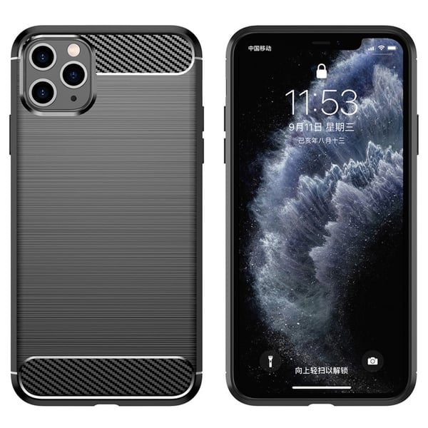 Carbon Flex Etui iPhone 11 Pro - Svart