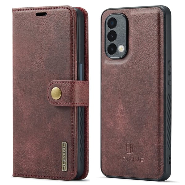 DG.Ming OnePlus Nord N200 5G 2-in-1 Lommebok Etui - Kaffe