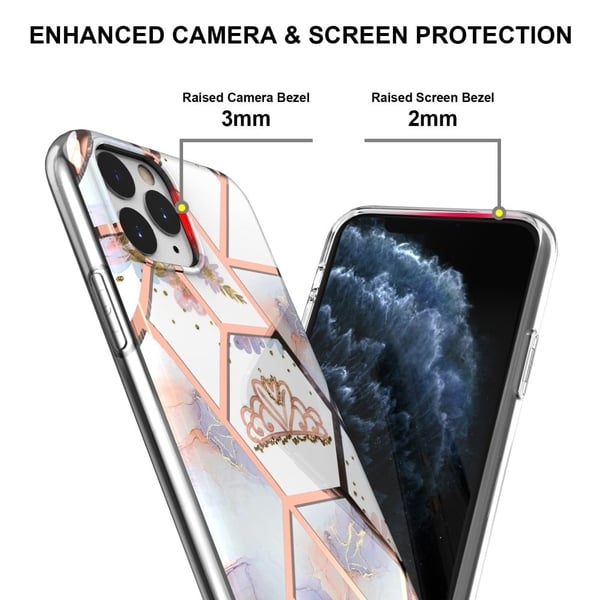 Marble design iPhone 11 Pro cover - Krone