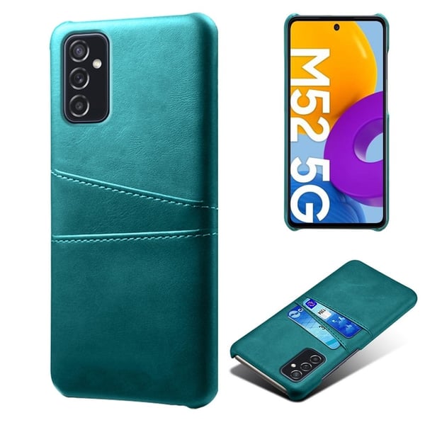 Dual Card Etui Samsung Galaxy M52 5G - Grønn