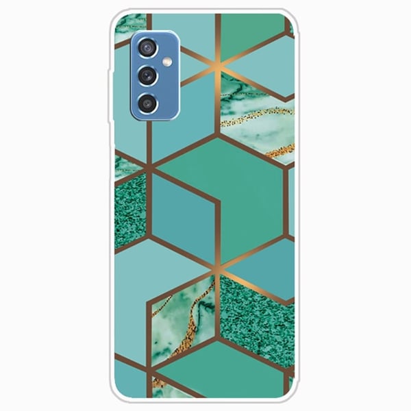 Marble Samsung Galaxy M52 5G Etui - Teal Klinkekule Tile