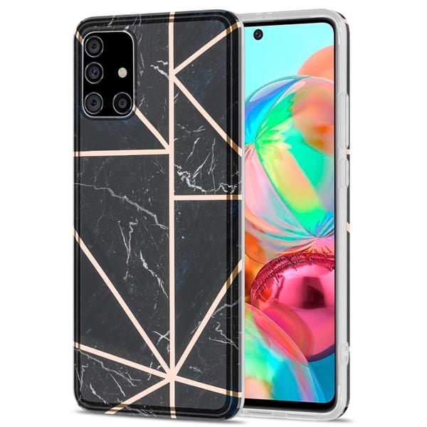 Marmormotiv Samsung Galaxy A71 5G skal - Svart Marmormotiv Samsung Galaxy A71 5G skal - Svart