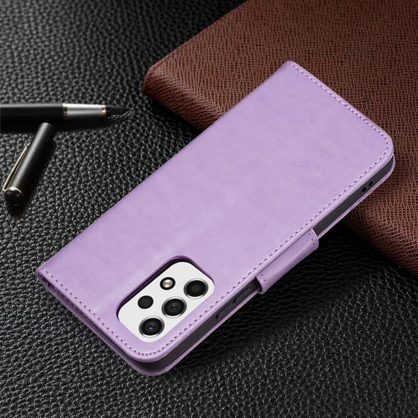 Butterfly Samsung Galaxy A53 5G Flip Etui - Lilla