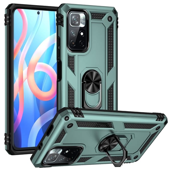 Bofink Combat Xiaomi Redmi Note 11T 5G / 11S 5G Etui - Svartgrønn
