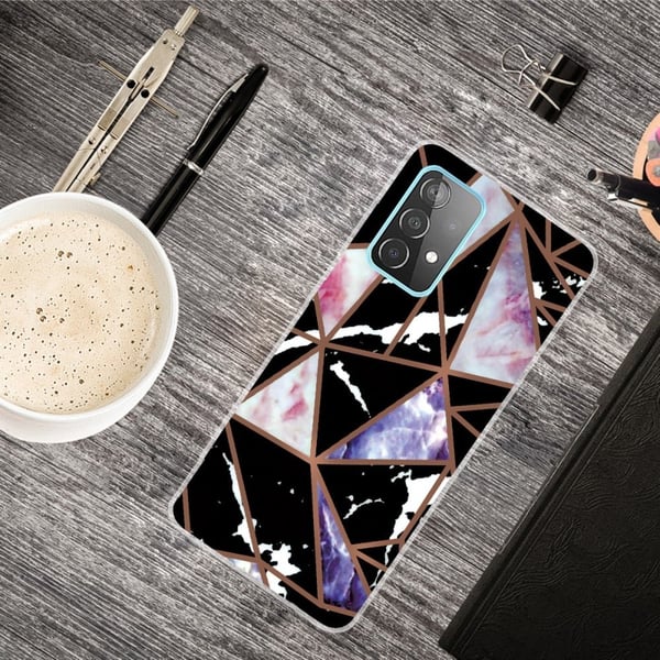 Deco Samsung Galaxy A73 Etui - Svart / Rose / Blå