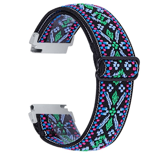 Elastisk urrem i unikt design til Samsung Galaxy Watch - Blå / Blå