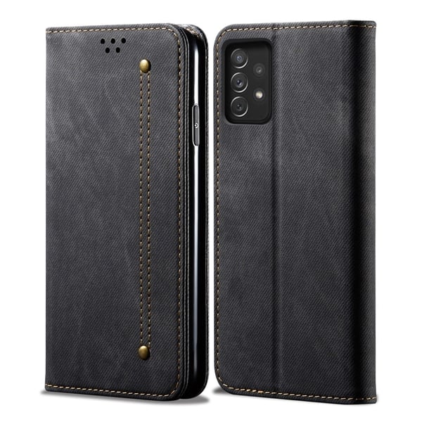Jeans Samsung Galaxy A73 Flippetui - Svart