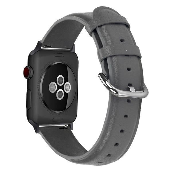 Apple Watch (41 mm) klokkerem i ekte okseskinn - Grå
