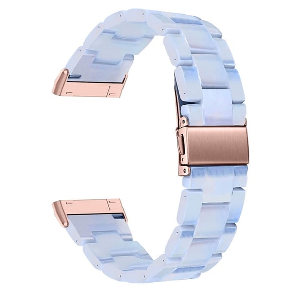 Fitbit Sense / Versa 3 klokkerem med harpiksperler - Babyblå