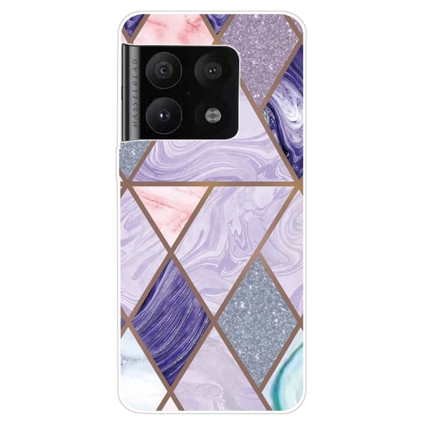 Marble OnePlus 10 Pro Etui - Trekanter og Diamant Marmor