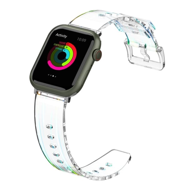 Apple Watch (41 mm) fleksibel, gjennomsiktig klokkerem - Gjennomsiktig