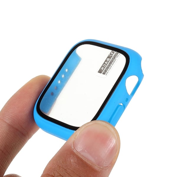 Apple Watch (41 mm) matt deksel med herdet glass - Mørkeblå