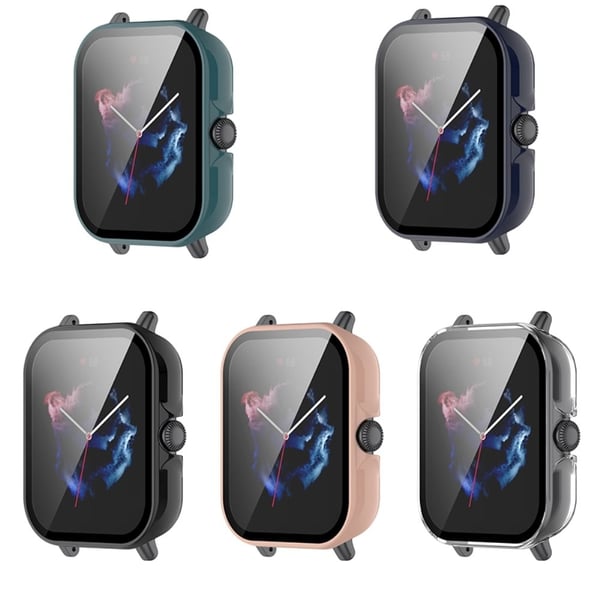 Amazfit GTS 3 ultratynt deksel med herdet glass - Svart